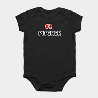 Number one pitcher Baby Bodysuit